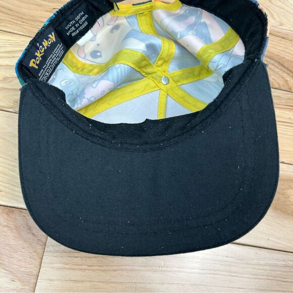 Pokémon SnapBack Baseball Cap Hat Pikachu Squirtle Nintendo Game Freak Youth OS - Picture 11 of 11